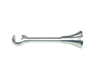 16/19mm Adjustable 95 / 170-195mm Curtain Pole Bracket Satin Nickel