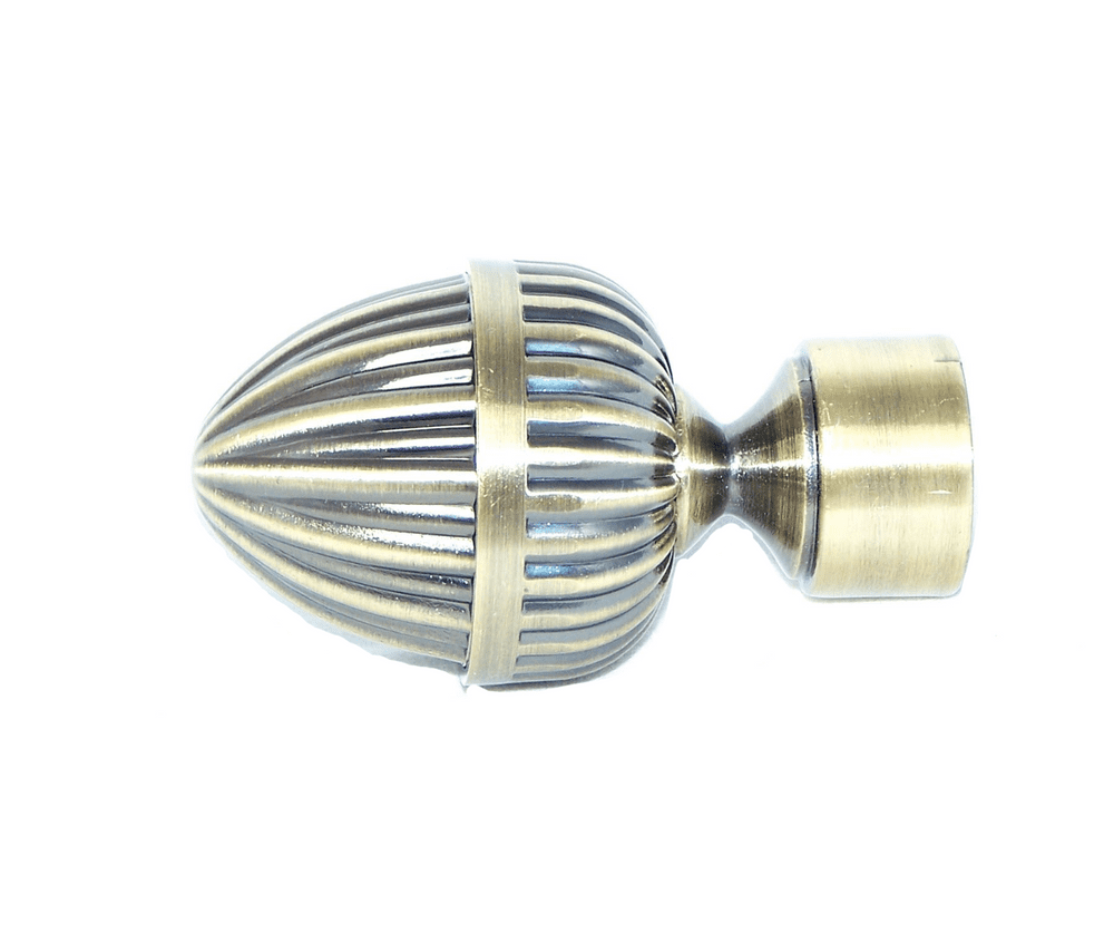 16/19mm Antique Brass Acorn Curtain Pole Finials