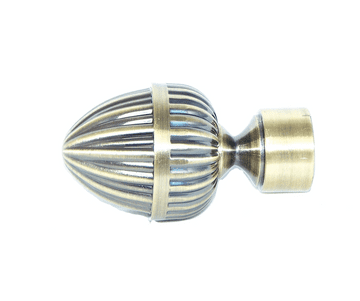 16/19mm Antique Brass Acorn Curtain Pole Finials