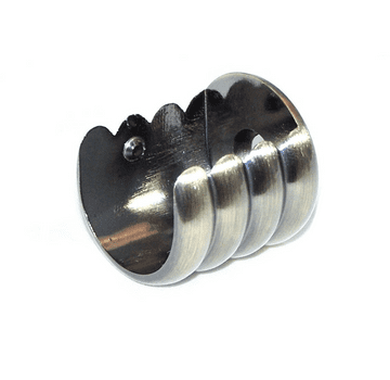 16/19mm Antique Brass Recess Curtain Pole Bracket