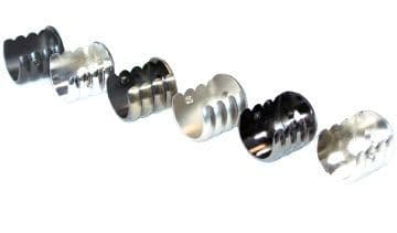 16/19mm Brass Black Chrome White Silver Curtain Pole Rail Supports Recess Brackets