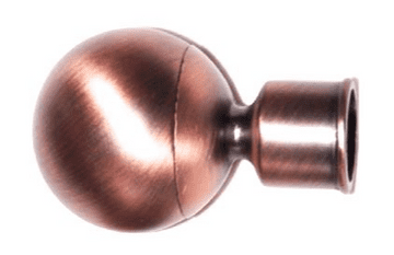 16/19mm Brushed Bronze Ball Curtain Pole Finials