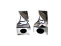 16/19mm  Chrome Curtain Pole Finials Ends Push Fit