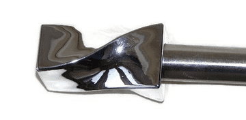 16/19mm Chrome Curtain Pole Finials Ends Push Fit