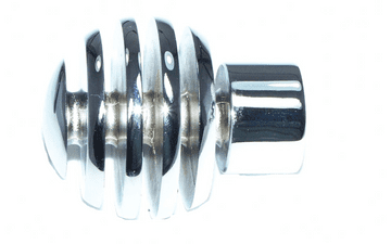 16/19mm Chrome Sliced Globe Curtain Pole Finials