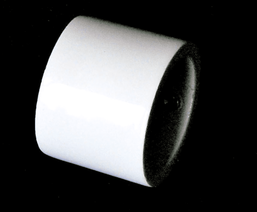 16/19mm Gloss White End Cap Curtain Pole Finials