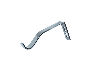 16/19mm Graphite Black Nickel Bay Window Curtain Pole Passing Bracket 1 2 3