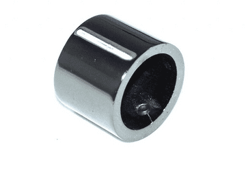 16/19mm Graphite Black Nickel End Cap Curtain Pole Finials