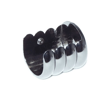 16/19mm Graphite Black Nickel Recess Curtain Pole Bracket