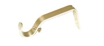 16/19mm Matt Gold Curtain Pole Wall Bracket