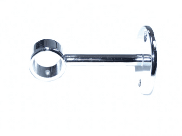 16/19mm Polished Chrome Ceiling Curtain Pole Wall Bracket 1 2 3