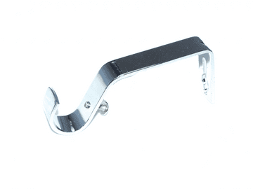 16/19mm Polished Chrome Curtain Pole Wall Bracket 1 2 3
