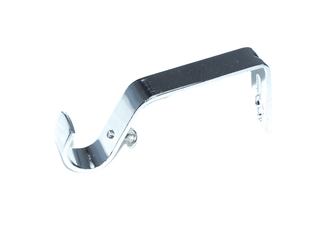16/19mm Polished Chrome Curtain Pole Wall Bracket 1 2 3