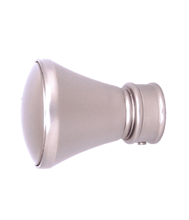 16/19mm Satin Nickel Hammerhead Curtain Pole Finials