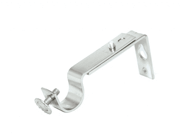 16/19mm Stainless Steel Adjustable Curtain Pole Wall Bracket 1 2 3