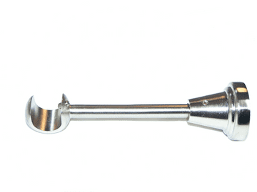 16/19mm Stainless Steel Extra Long Curtain Pole Wall Bracket 150mm