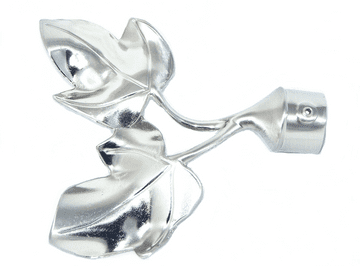 16/19mm Stainless Steel Twin Leaf Curtain Pole Finials