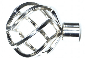 16/19mm Stainless Steel Twisted Cage Curtain Pole Finials