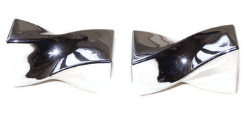 16mm Chrome Curtain Pole Finials Ends Push Fit