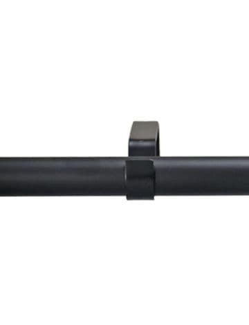 16mm Diameter Matt Black Metal Curtain Pole 1.2m / 1.5m