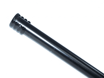 16mm Matt Black Eyelet Recess Curtain Pole