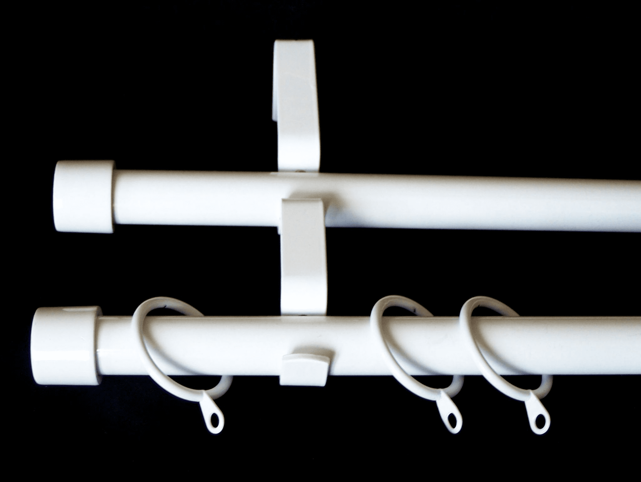 🚪 Postes De Cortina Extensibles Emma Barclay | Finales De Cristal | 1,2m-2,1m O 1,6m-3m | Moderno