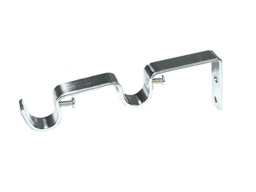 19/19mm Stainless Steel Double Layering Curtain Pole Bracket