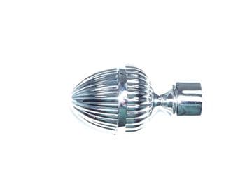 19mm Chrome Acorn Curtain Pole Finials