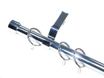 19mm Chrome Curtain Pole End Cap Finials