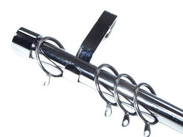 19mm Graphite Black Bay Window System End Cap Finials 2.4m 3m 3.6m 3.9m 4.5m 4.8m 5.4m 6m