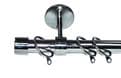 19mm Graphite Black Nickel Ceiling Curtain Pole End Cap Finials