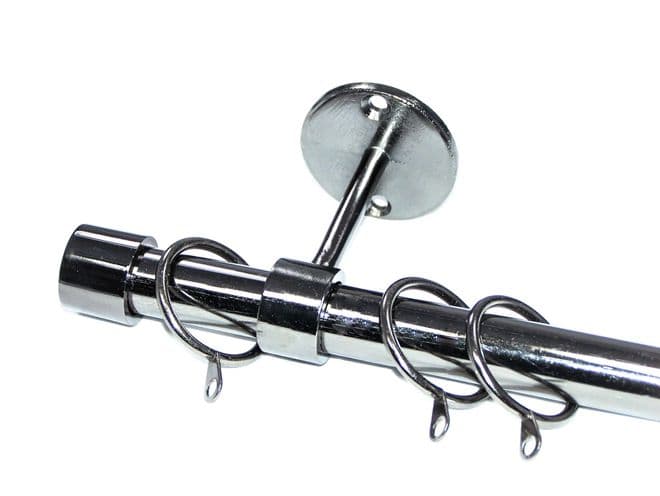 19mm Graphite Black Nickel Ceiling Curtain Pole End Cap Finials