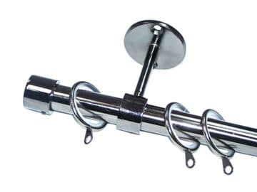 19mm Graphite Black Nickel Ceiling Pole End Cap Finials Glider Rings