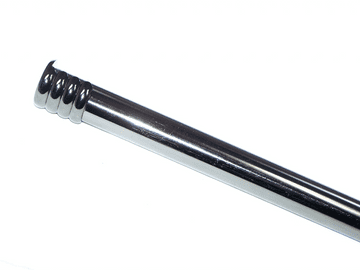 19mm Graphite Black Nickel Eyelet Recess Curtain Pole