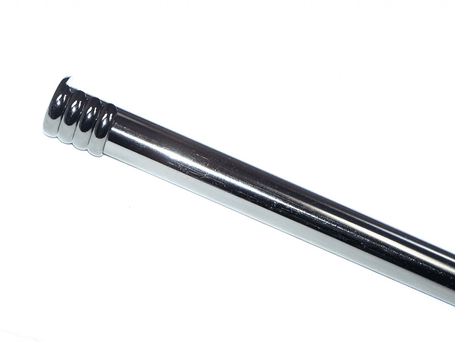 19mm Graphite Black Nickel Eyelet Recess Curtain Pole