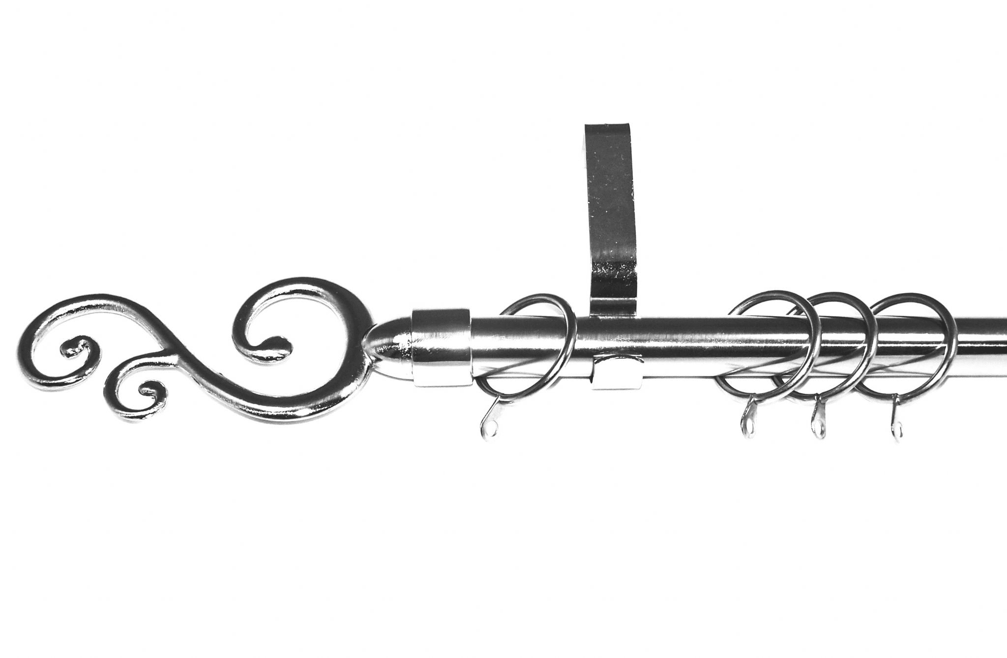 19mm Stainless Steel Curtain Pole swirl Finials