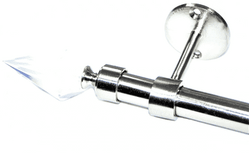 19mm Stainless Steel Eyelet Ceiling Bay Window System Crystal Spear Finials 2.4m 3m 3.6m 3.9m