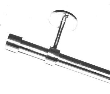 19mm Stainless Steel Eyelet Ceiling Bay Window System End Cap Finials 2.4m 3m 3.6m 3.9m