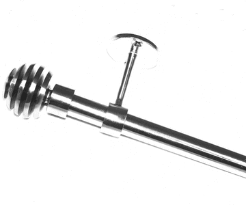 19mm Stainless Steel Eyelet Ceiling Bay Window System Sliced Ball Finials 2.4m 3m 3.6m 3.9m