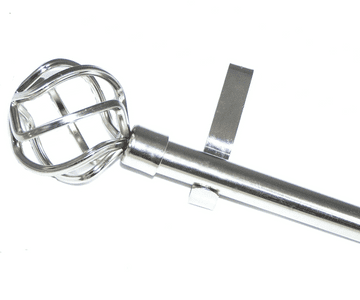 19mm Stainless Steel Eyelet Curtain Pole System Twisted Cage Finials