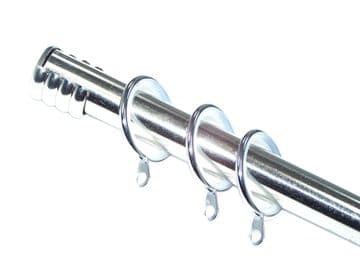 19mm Stainless Steel Recess Curtain Pole with Glider Rings