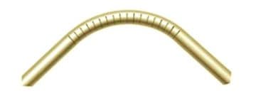 2 x 19 mm Antique Brass Long Bay Curtain Pole Corner Elbow