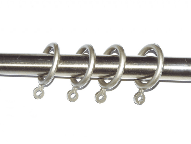 24 A.Brass Gold Plastic Curtain Pole Rings Suitable 16mm 19mm Curtain poles 25mm