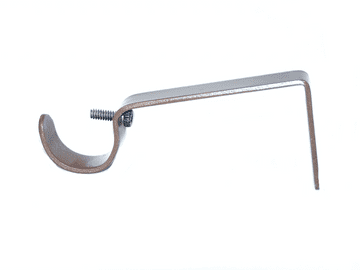 25/28mm Chocolate Brown Curtain Pole Wall Bracket