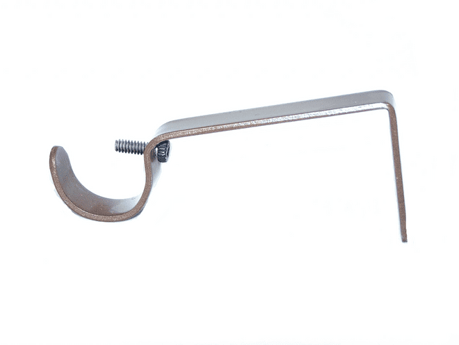 25/28mm Chocolate Brown Curtain Pole Wall Bracket
