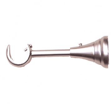 25/28mm Extra Long 165mm Curtain Pole Bracket Satin Nickel