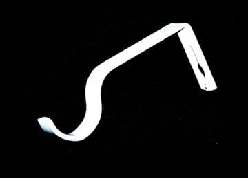 25/28mm Gloss White Bay Window Curtain Pole Passing Bracket 1 2 3