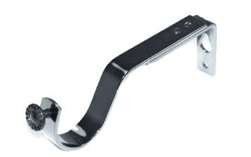 25/28mm Graphite Black Nickel Adjustable Extendable Curtain Pole Bracket 1 2 3