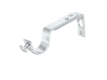 25/28mm Stainless Steel Adjustable Curtain Pole Wall Bracket 1 2 3
