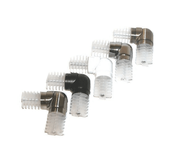 28mm Bay Window Curtain Pole Corner Bend Joint Elbow Brass Silver Black White Ch